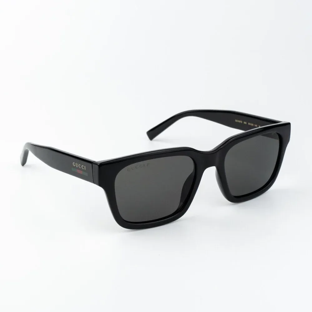 Gucci Men Sunglasses Black Grey Square GG1857S 005 NEW AUTHENTIC